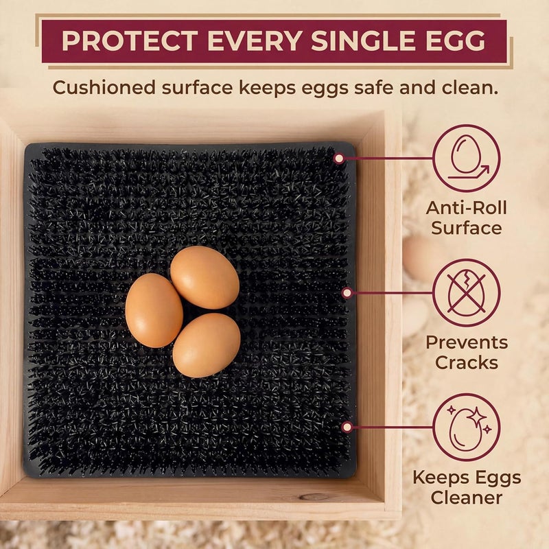 LUMERAM 8X Ultra Soft Washable Chicken Nesting Pads - Premium Food Grade Nesting Box Mats, 100% BPA Free, Durable Washable, Ultra Soft Reusable, Easy to Clean - Image 5
